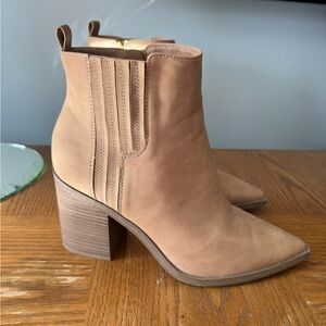 Target Tan Ankle Boots Woman’s Size 9.5